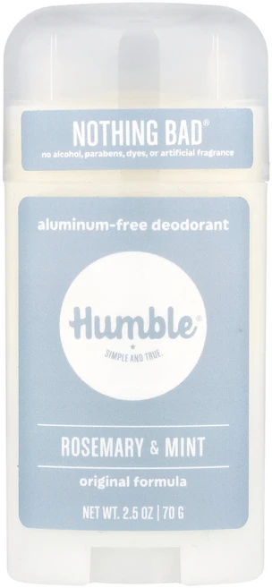 Humble Brands 알루미늄 무함유 데오드란트 로즈메리 & 민트 70g(2.5oz), HumbleBrands알루미늄무함유데오드란트로즈메리민트, 70g, 1개 - 쿠팡