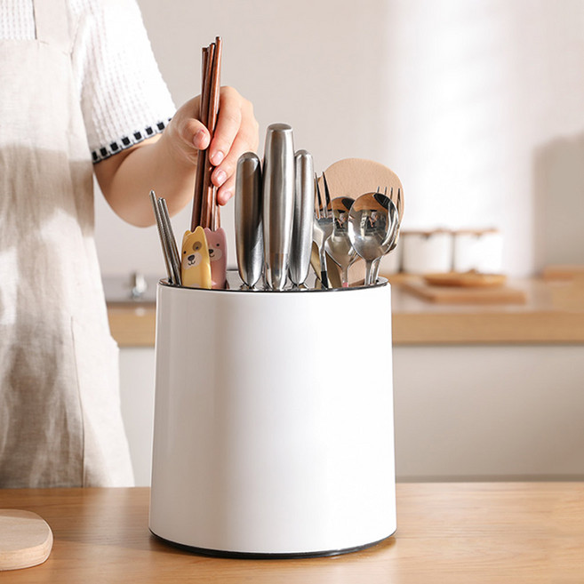 모나코올리브 올인원 회전 360 수저통 겸용 칼블럭, 회전 360 칼블럭, 1개