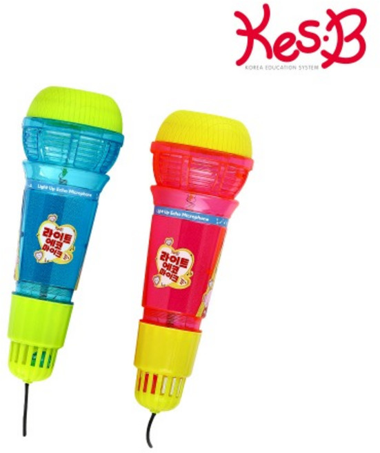 라이트 에코마이크 마이크 장난감, 블루, 1개