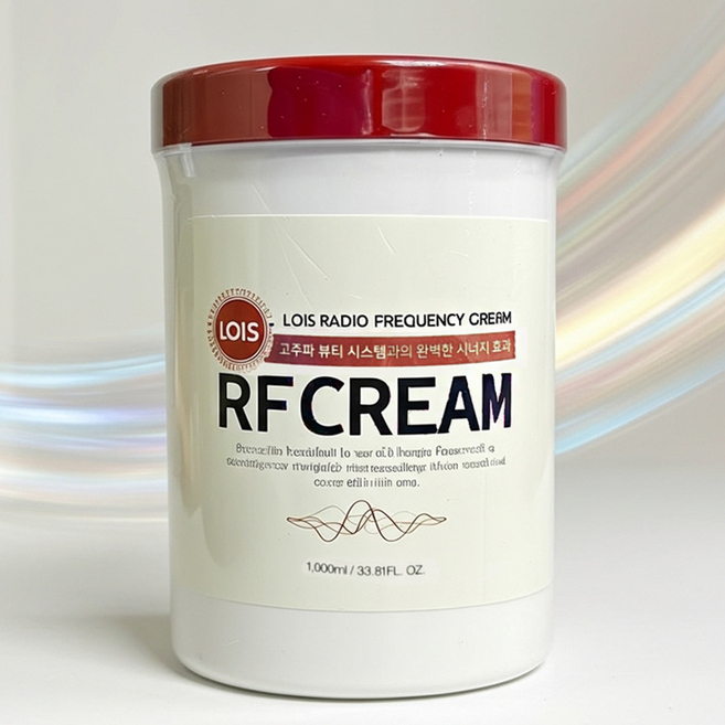 LOIS (로이스) RF CREAM 고주파 뷰티케어 전용 마사지크림 바디 페이스 겸용 / 피부보습 영양공급 / 1000g 대용량, 1개, 1kg