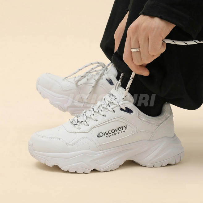 디스커버리 디스커버리 운동화 조거 플렉스 화이트 DXSHF1111-WH