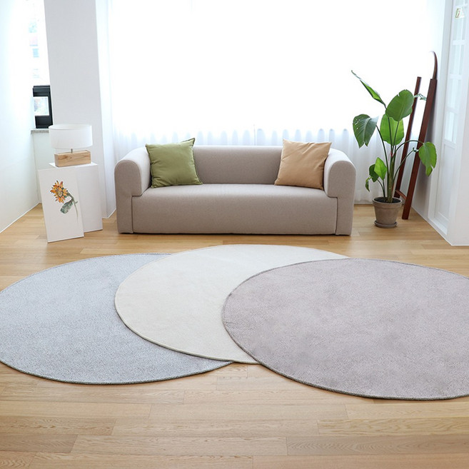 원형 멜란지대형캠핑카페트 200R 300R 360R 400R 비바돔 캠핑매트 하드기어 돔텐트, 그레이