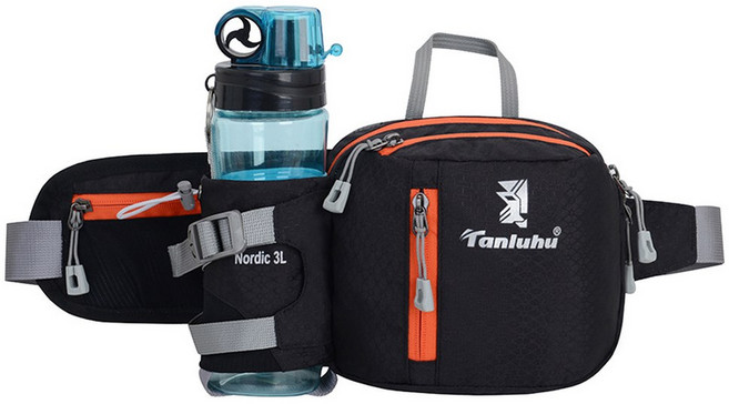 BBayy 런닝 백 허리 벨트 팩 야외 마라톤 체육관 스포츠 피트니스 물병 파우치 패니 허리 팩 라이딩 자전거 전화 주머니 스포츠 런닝용 가방