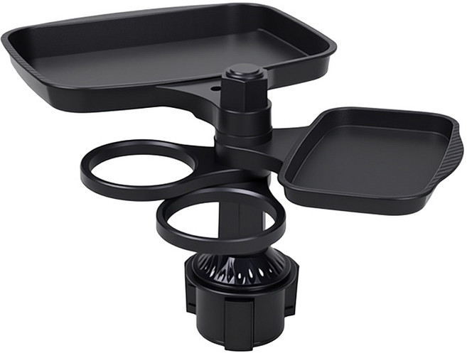 제품공감 야구장 간이 테이블 회전식 휴대용 컵홀더 트레이, 1개