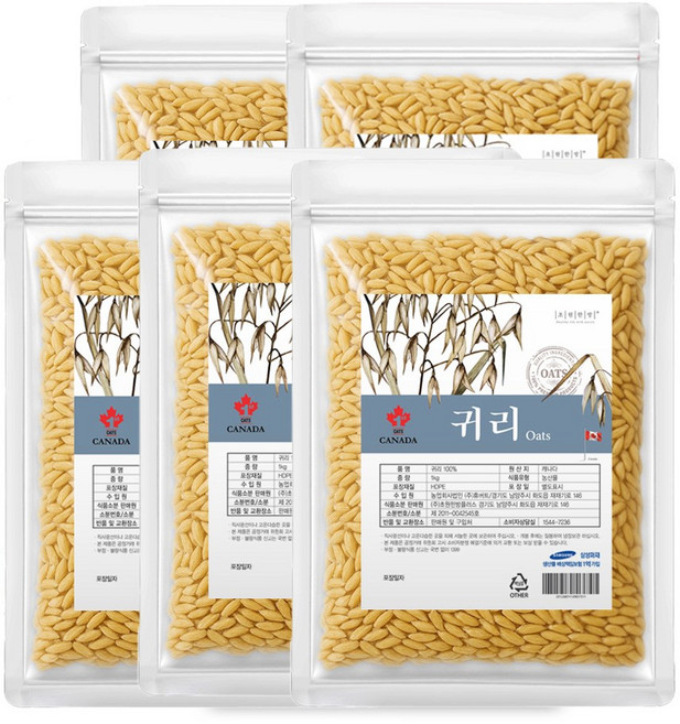 초원한방플러스 캐나다산 귀리쌀 귀리밥, 1개, 5kg