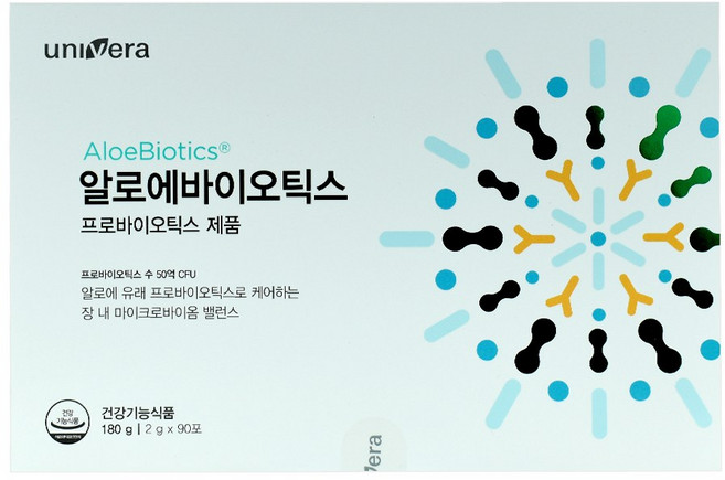유니베라 알로에바이오틱스 180g(2g x 90포), 180g, 1박스