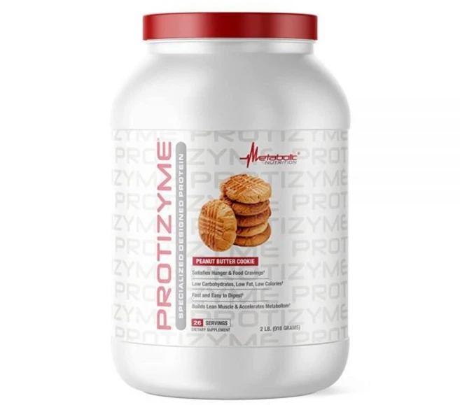 Metabolic Nutrition Protizyme 100% 유청 단백질 파우더 고단백질 저탄수화물 소화 효소가 함유된 저지방 24가지 필수 비타민 및 미네랄 땅, 땅콩버터, 910g, 1개 - 쿠팡