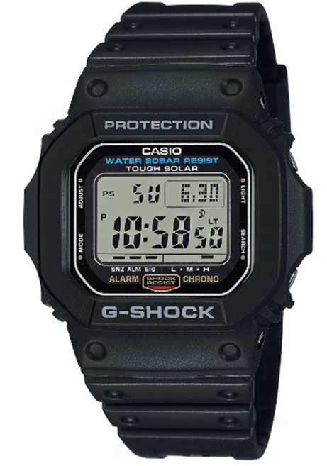 G-SHOCK 지샥 스탠다드 G-5600UE-1DR 스퀘어 터프솔라 오리지널 블랙 지샥시계 USN