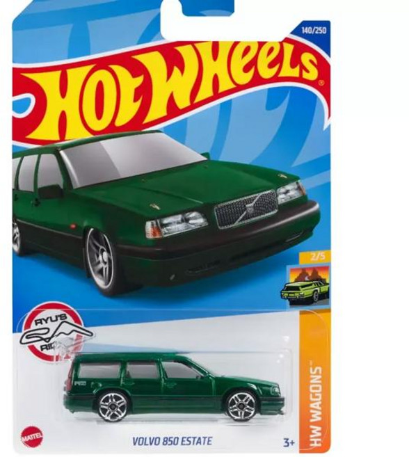 다이캐스트 자동차장난감 자동차모형 미니카 남아용 핫 휠 합금 자동차 모델 그린 볼보 850 에스테이트 Hw 왜건 C4982 No.140 장난감 운송 차량 선물, [01] 다이캐스트, 다이캐스트 자동차, 다이캐스팅,, 1개