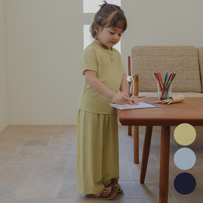 [해피버스]브리즈셋업 아동상하세트