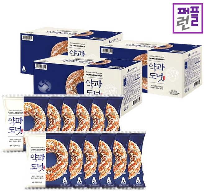 리뉴얼 에이원 약과처럼 도넛처럼, 60g, 36개