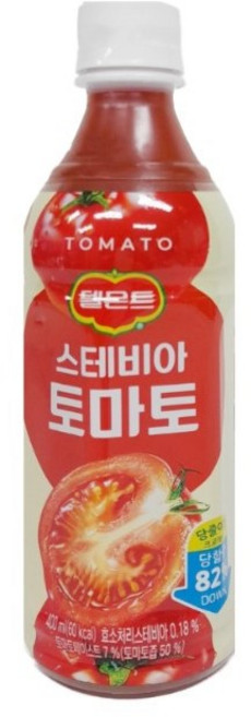 사랑주는쇼핑몰 롯데칠성음료 델몬트 토마토 400ml, 10개