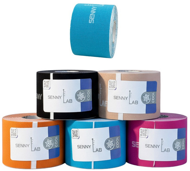 세니랩 쿨 스포츠테이프 언컷 5cm x 5m (5color), 블루, 1개