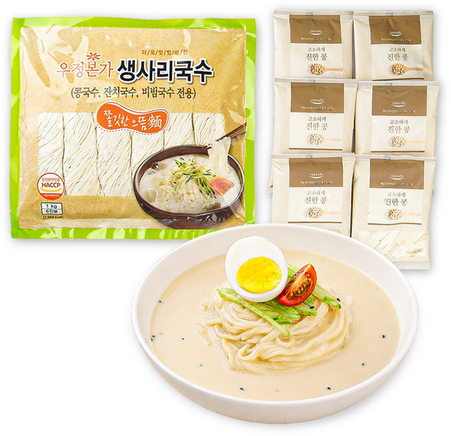 [민이네식탁] 콩국수 6인분, 1.42kg, 3세트