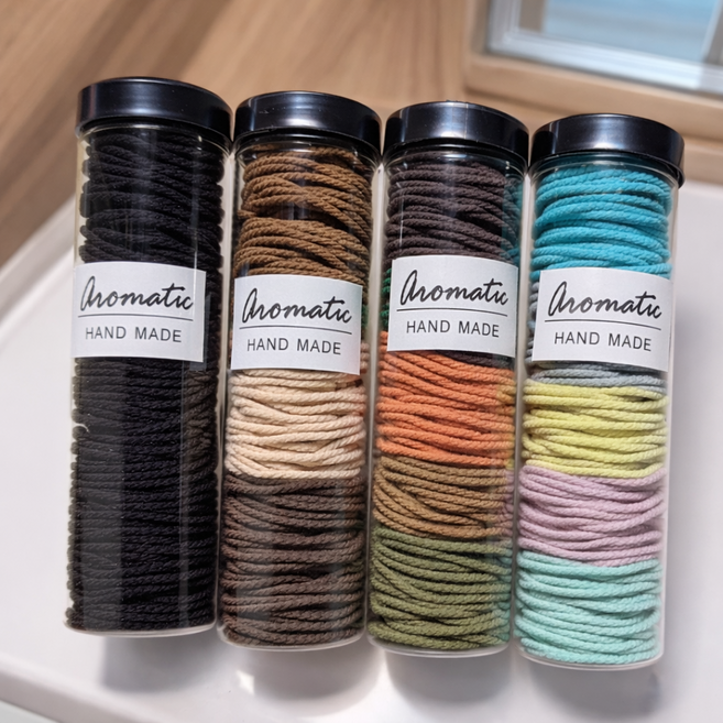 블링모어 고탄력 데일리 대용량 컬러 검정 머리끈 100P 세트