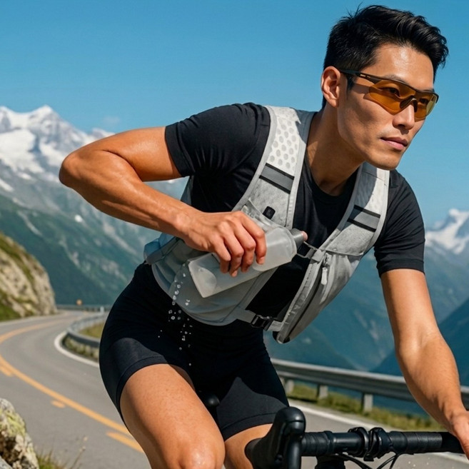 핏페이지 초경량 조끼형 아웃도어 러닝 백팩