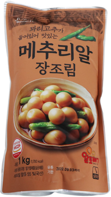정원식품 메추리알장조림1kg 4개, 1kg