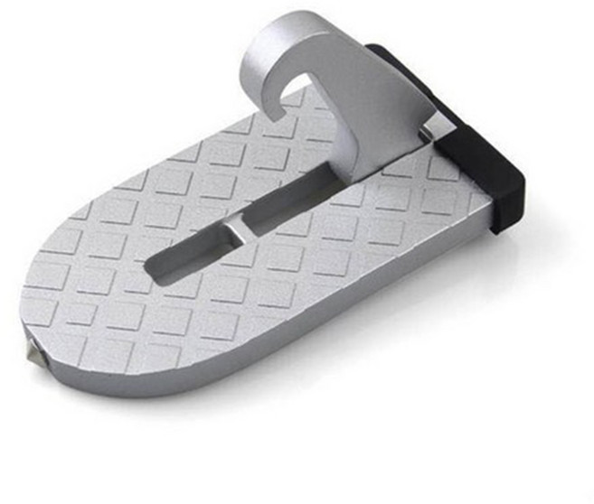 리빙코어 자동차 도어스탭 자량 보조 발판 루프탑 확장형 발받침대, 그레이, 1