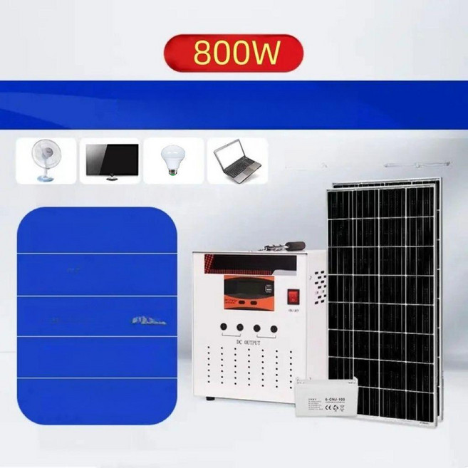 제이 아파트베란다태양광 패널 베란다 태양열 세트, 800W 리튬 배터리 태양광, 기본 색상
