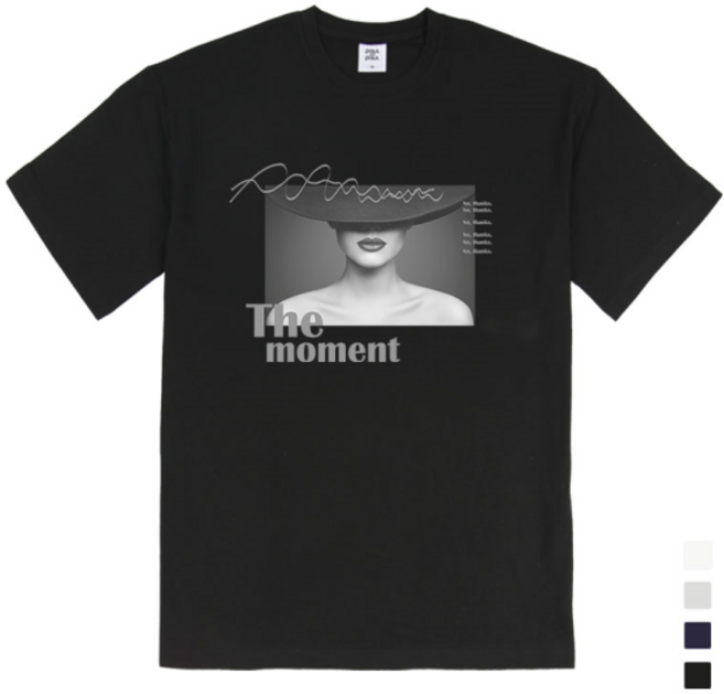 폴앤폴 더모먼트 남여공용 릴렉스핏 20수 라운드 반팔 티셔츠 4컬러