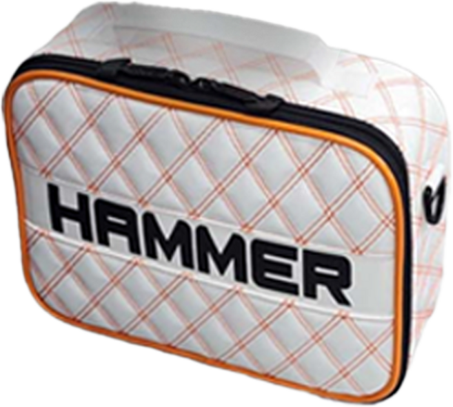 햄머 신형 악세사리 백 파우치 볼링백 볼링가방, 체크_화이트오렌지, 1개