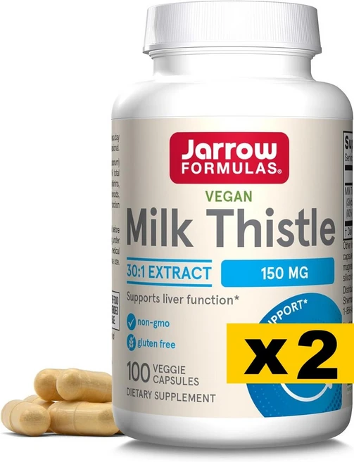 Jarrow Formulas 자로우 포뮬러스 밀크시슬 150mg 100정 2팩, 2개 - 쿠팡