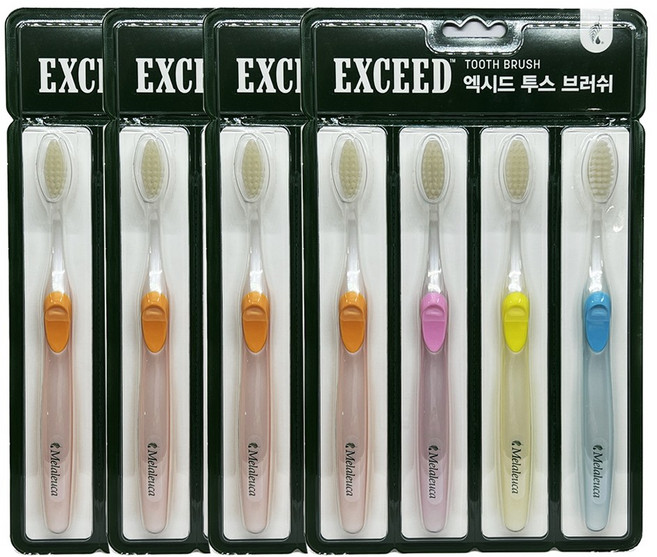 멜라루카 엑시드 투스 브러쉬 칫솔, 4개입, 4set