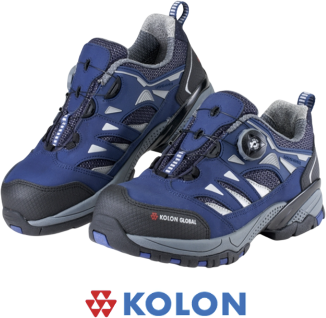 [매장발송] 코오롱 남여공용 안전화 4인치 다이얼 메쉬 통기성 미끄럼방지 조선소 건설 현장