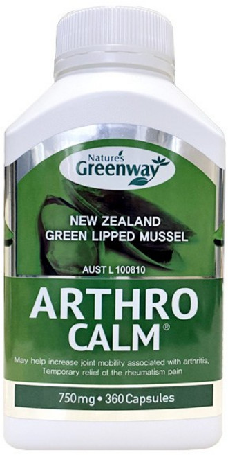 호주 네이쳐스그린웨이 아쓰로캄 3750mg 360캡슐 초록입홍합, 1박스, 360정