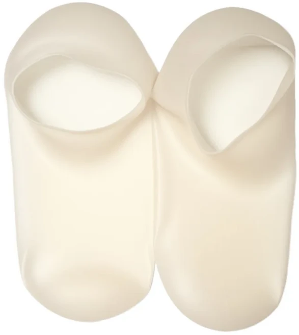 보습 발 양말 건조하고 갈라진 발을 위한 실리콘 양말 마사지 기능이 있는 보습을 위한 여성용 발 양말, 02 Orange