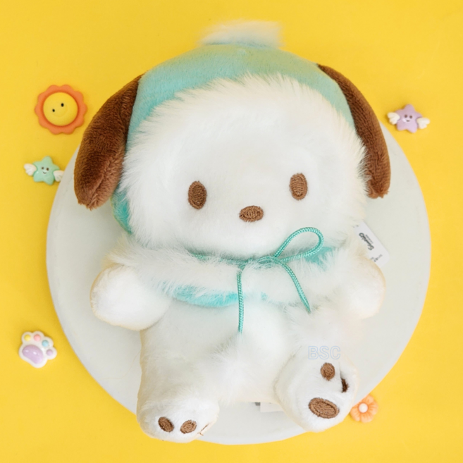 BSC 산리오 컬러망토 인형 가방장식 키링 열쇠고리 키홀더 캐릭터인형, 1개, 4.컬러망토 포차코, 13cm