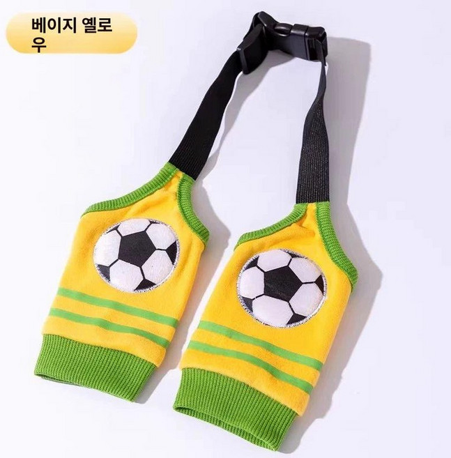 대형견 팔꿈치보호대 슬개골 강아지 옷 리트리버, 베카 옐로우, XL, 1개