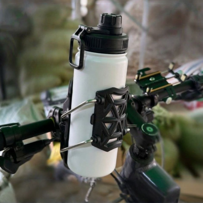 단디담은 오토바이 자전거 대용량 컵홀더, 블랙