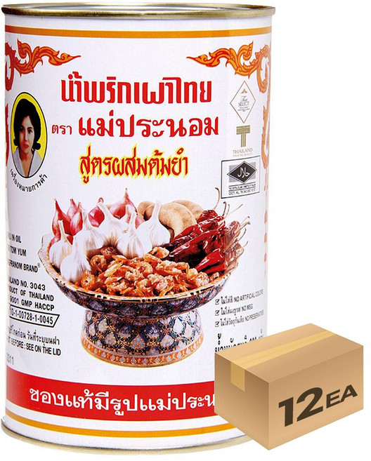 1박스) 메프라놈 칠리인오일 포 똠양 900g x 12개입, 12개