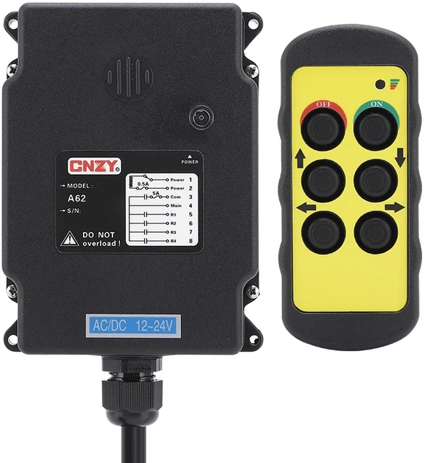 4키 무선 산업용 크레인 리모컨 유압 트럭 컨트롤러 전기 호이스트 리모컨, 01 AC DC12-24V, 1개, 01 A61