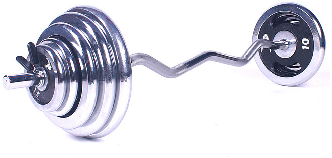 포스스포츠 크롬바 역기봉 바벨봉 아령봉 덤벨봉, 크롬실버 (컬바)길이:120cm x 굵기:28mm, 1개, 5.7kg