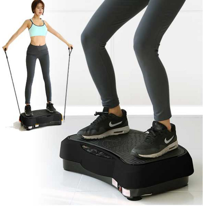 슬림플러스 덜덜이 전신 진동 운동기 다이어트 홈트레이닝 블랙, DWH-3032