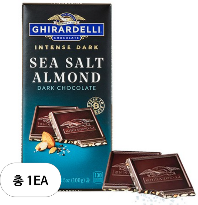 기라델리 씨솔트 아몬드, 100g, 1개