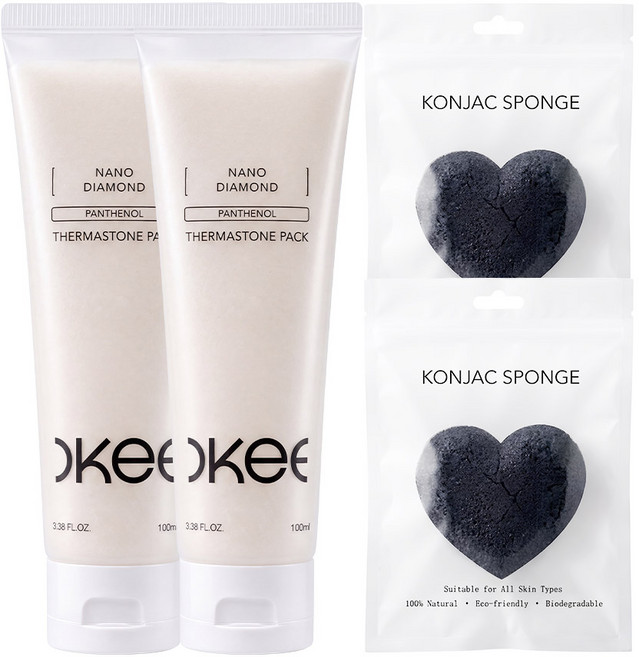 나노다이아몬드 석고팩 판테놀 다이아 팩 잡티 광채케어 리프팅 탄력 써마스톤 100ml, 2개, 2개입