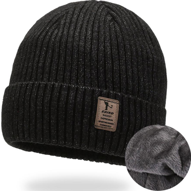 도도리빙 겨울 모자 남자 비니 방한 기모 안감 털모자