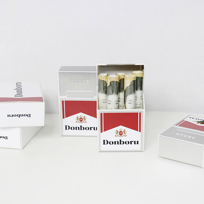 SANS 용돈 이벤트 흡연자 담배 머니 박스, 1개, RED only