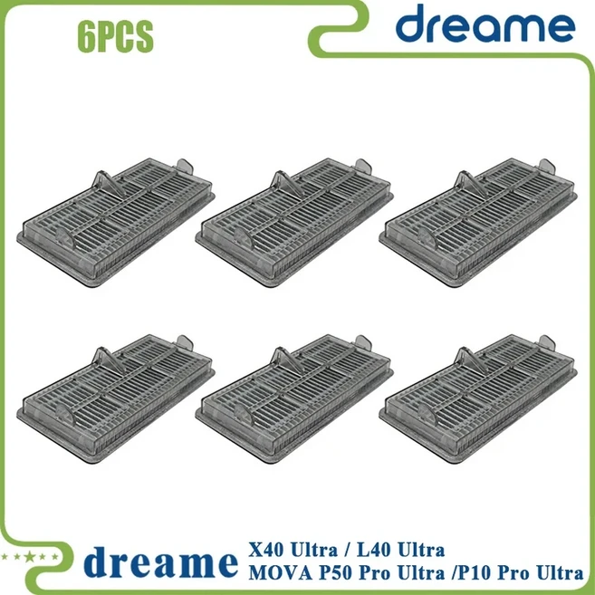 쿠쿠스토어 드림 X40 울트라 / 모바 P50 프로 호환 메인 롤러 트리컷 브러쉬 필터 천 먼지 봉투, 18 PCS