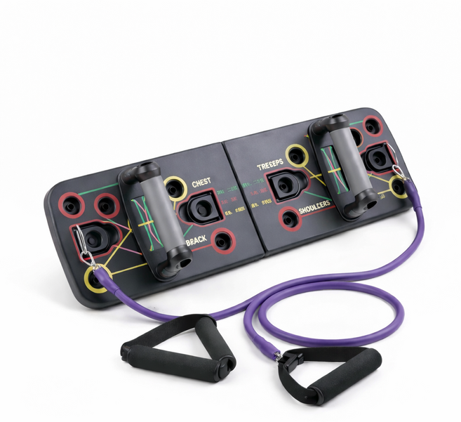 STAM 멀티푸쉬업보드 푸쉬업바 접이식 팔굽혀펴기 홈트레이닝, 블랙