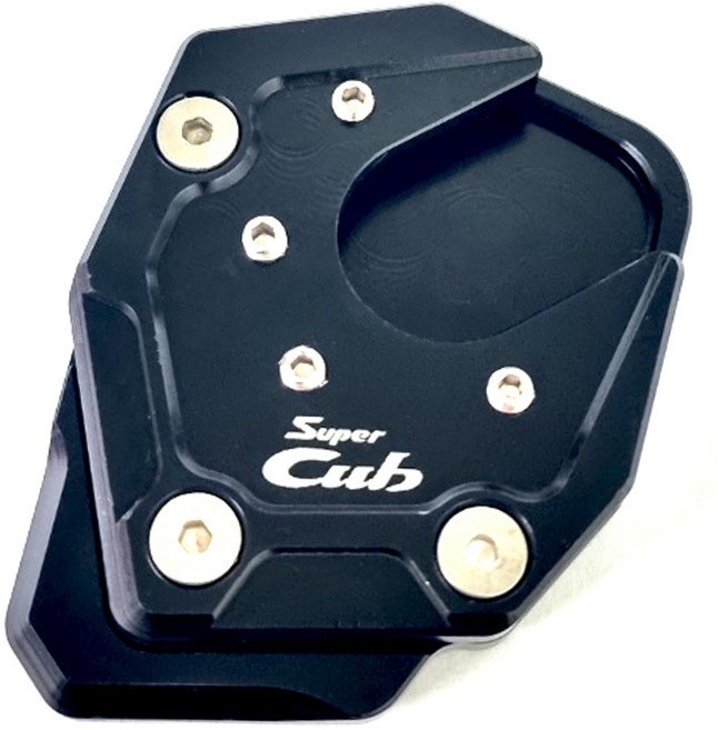 락모터스 혼다 슈퍼커브 호환 전년식 사이드스텐드클립 확장클립 발판 스쿠터 오토바이, 블랙, 1개