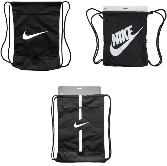 나이키 짐쌕 모음 택1 신발가방 짐가방 운동가방 스포츠가방 스우시 짐쌕, 블랙(스우시 빅로고), 1개