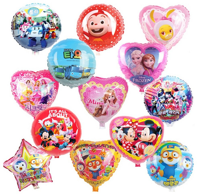 시나브로129 KC인증 국산45cm 캐릭터 풍선 놀이공원 어린이 생일 이벤트 소품, 14. 엘사하트