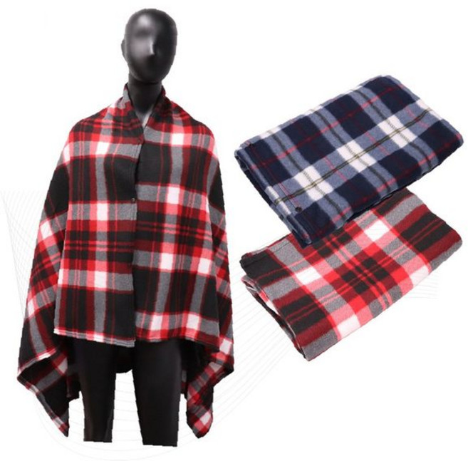 진블랑 똑딱이 폴라폴리스 망토 담요 대형