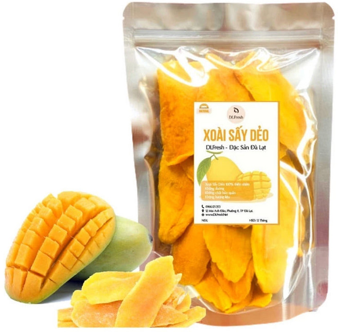 망고 100% 무설탕 건망고 베트남 DL FRESH 망고슬라이스, 1개, 500g