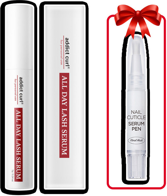 [오늘출발] 저자극 속눈썹영양제 ALL DAY LASHSERUM 아이래쉬 세럼 에센스, 1개, 7ml