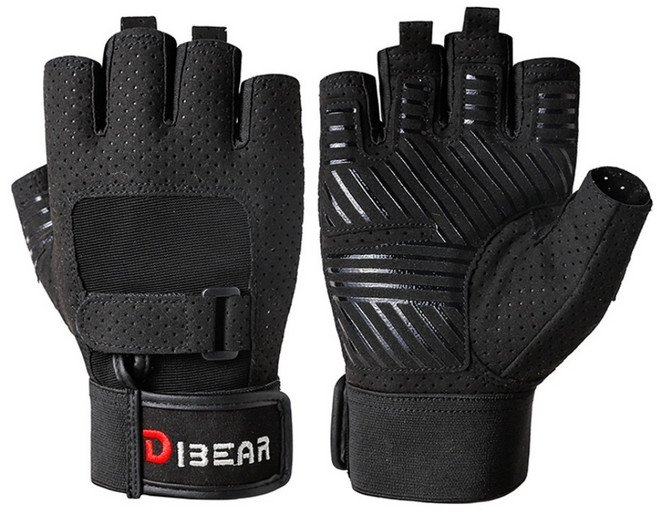 킴스브로 2중 벨크로 헬스장갑 굳은살방지, 1개